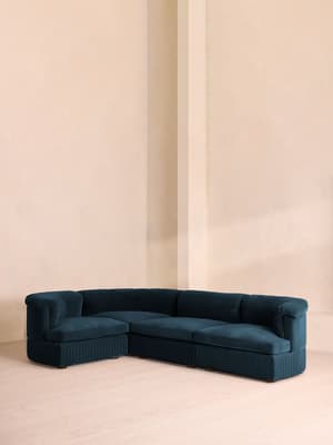 Oona Modular Sofa - L-Shape Sofa - Velvet Royal Blue UK - Listing Image