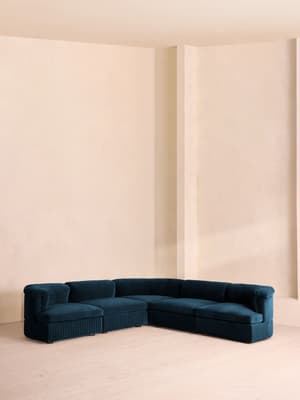 Oona Modular Sofa - Corner Sofa - Velvet Royal Blue UK - Listing Image