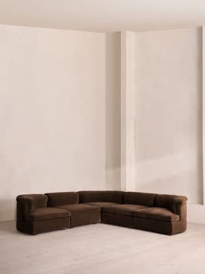 Oona Modular Sofa - Corner Sofa - Velvet - Chocolate UK - Listing Image
