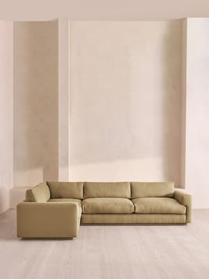 Mossley Right L-Shape Sofa - Linen - Bisque - Hover Image