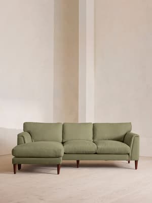 Reya Chaise-end Sofa - Linen - Sage - Hover Image