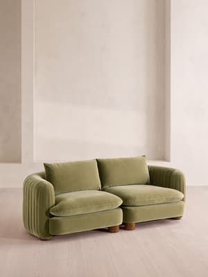 Vivienne Modular Sofa - Three Seater - Velvet Lichen - Hover Image