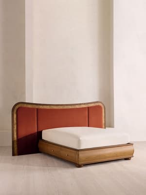 Alana Bed - King - Velvet - Rust - US - Listing Image