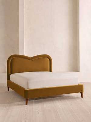 Keira Bed - Super king - Velvet - Mustard - UK - Listing Image