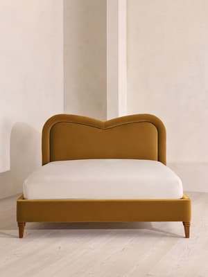 Keira Bed - Super king - Velvet - Mustard - UK - Hover Image