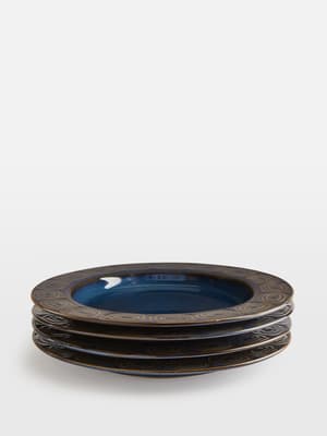 Grace Side Plate - Blue - Set of Four - Listing Image
