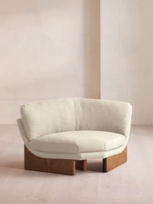 Tellis Corner Chair - Linen - Bisque - UK - Listing Image