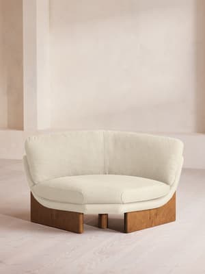 Tellis Corner Chair - Linen - Bisque - UK - Hover Image