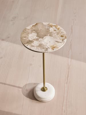 Fleet Side Table - Small - Kapri Marble - Hover Image