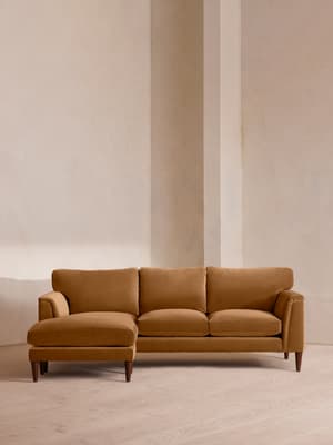 Reya Chaise-end Sofa - Velvet - Mustard - Listing Image