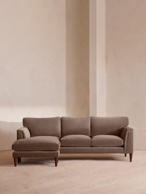 Reya Chaise-end Sofa - Velvet - Taupe - Listing Image