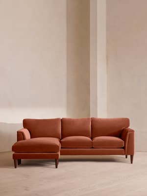 Reya Chaise-end Sofa - Velvet - Rust - Listing Image