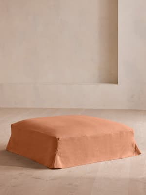 Roma Square Ottoman - Linen - Antique Rose - US - Listing Image