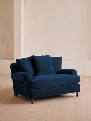 Audrey Loveseat - Velvet - Royal Blue - Hover Image