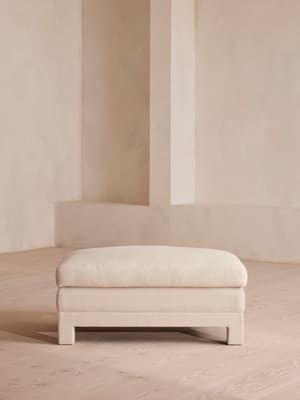 Ashford Ottoman - Linen - Bisque - US - Listing Image