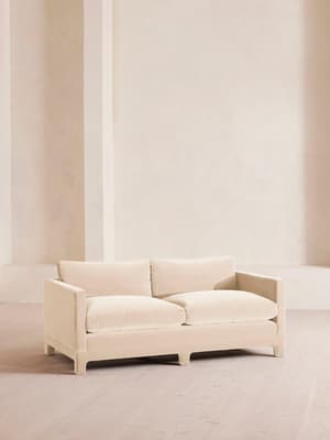 Ashford Two Seater Sofa - Velvet - Porcelain - Listing Image