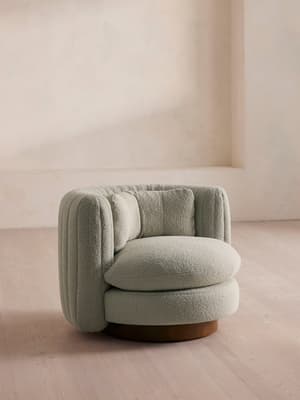 Vivienne Armchair - Textured Wool Boucle - Pistachio - US - Listing Image