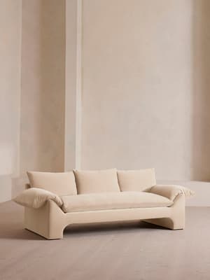 Wyatt Three Seater Sofa - Velvet - Porcelain - US - Listing Image