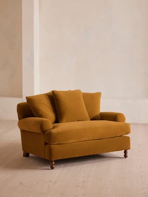 Audrey Loveseat - Velvet - Mustard - US - Listing Image