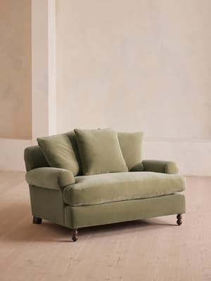 Audrey Loveseat - Velvet - Lichen - US - Listing Image
