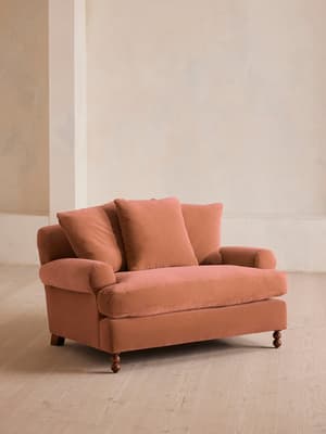 Audrey Loveseat - Velvet - Antique Rose - US - Listing Image