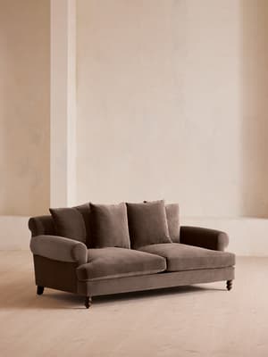 Audrey Two Seater Sofa - Velvet - Taupe - US - Listing Image