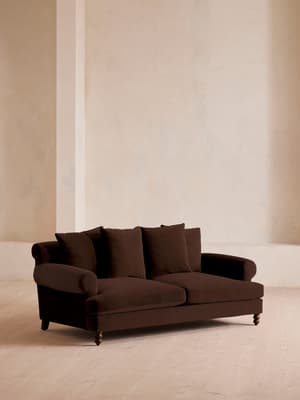 Audrey Two Seater - Sofa - Velvet - Chocolate - US - Listing Image