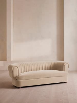 Rava Three Seater Sofa - Velvet - Porcelain - US - Listing Image