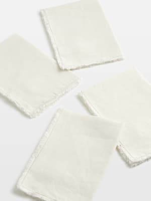 Whitney Linen Placemats Cream - set of four - Listing Image