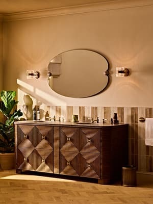 Kingsley Double Vanity Unit - Grey Emperador - Hover Image