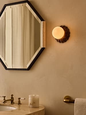 Floria Wall Light - Dark Emperador Marble - IP44 - US - Listing Image