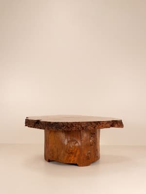 Vintage Coffee Table - Burl - Belgium - Hover Image
