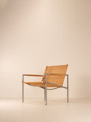Vintage Armchair - Rattan and Chrome - Listing Image