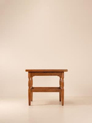 Vintage Mid Century Chess Table - Wood and Marble - Listing Image