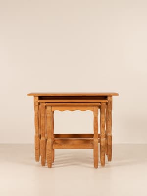 Vintage Mid Century Nesting Side Tables - Set of Three - Listing Image