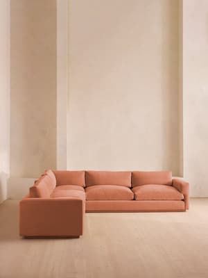 Mossley Corner Sofa - Velvet - Antique Rose  - US - Hover Image