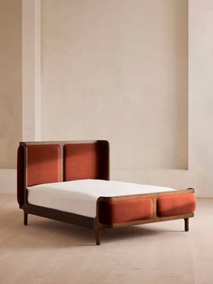 Belsa Bed - Super King - Velvet - Rust - Listing Image