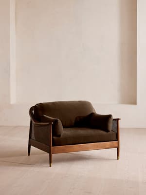 Atlanta Loveseat - Velvet - Chocolate - Listing Image
