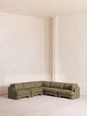 Odell Modular Sofa - Corner Sofa - Linen - Sage - Listing Image