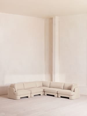 Odell Sectional Sofa - Corner Sofa - Linen - Bisque - US - Listing Image