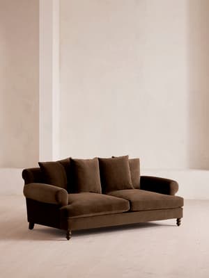 Audrey Two Seater - Sofa - Velvet - Chocolate - US - Hover Image
