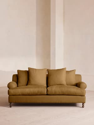 Audrey Two Seater - Sofa - Linen - Ochre - US - Listing Image