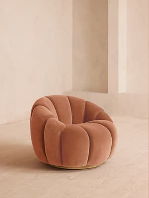 Garret Armchair - Velvet - Antique Rose - Listing Image
