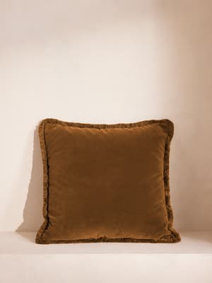 Margeaux Large Square Cushion - Mustard - Listing Image