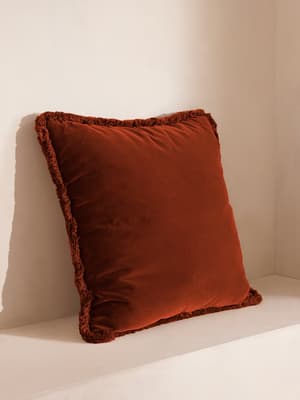 Margeaux Large Square Cushion - Rust - Hover Image