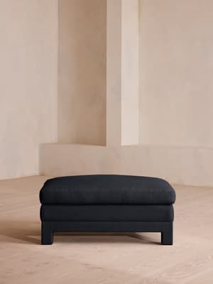 Ashford Ottoman - Linen - Indigo - US - Hover Image