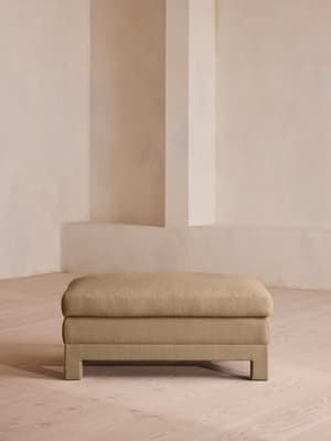 Ashford Ottoman - Linen - Wheat - Hover Image