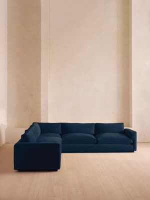 Mossley Corner Sofa - Velvet - Royal Blue - Listing Image