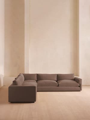 Mossley Corner Sofa - Velvet - Taupe - Listing Image