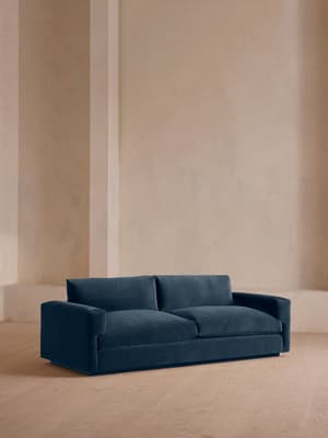Mossley Three Seater Sofa - Velvet - Royal Blue - Listing Image